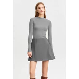 AMII Minimalist Casual Shorts Skirts Women High Waist 2026 Summer Fashion Office Lady Commuter A-Line Mini Skirt 12343035