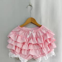 Kimotimo Pink Lolita Cake Mini Shorts Women 2025 Summer Elastic Waist Tierred Ruffle Spliced Lace Short Pants Sweet Y2k Clothes