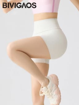 BIVIGAOS Summer Multicolor High Waist Sharkskin Mini Shorts Women Sexy Tight Casual Hot Shorts Thin Sport Fitness Biker Shorts