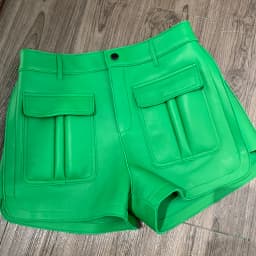 Genuine Leather Shorts Women Real Lambskin Pants Ladies Sheepskin Riding Shorts