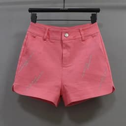Black Denim Shorts For women's 2026 Spring/summer New Female Elastic high waisted Slim A-line Hot pants Casual Shorts