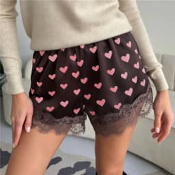 hirigin Women Lace Satin Shorts Silk Y2k Elastic Waist Mini Shorts Coquette Aesthetic Boxer Slip Pettipants French Knickers