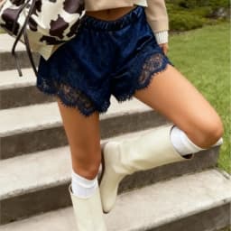 Sexy Lace Shorts Women's Clothing Fashion Solid Holiday High Street Beach Party Pants For Female Summer Casual Clothes New 2026