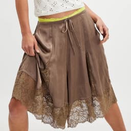 Vintage Streetwear Shorts Harajuku Spring Casual High Waist Lace-up Women's Shorts Fashion Solid Color Patchwork Lace Half Pants