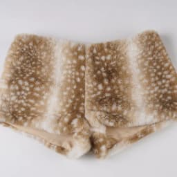 Winter New Retro Style Deer Pattern Fluffy Splicing Shorts Women's Wasteland Style Spice Girl Booty Shorts