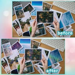 50pcs Holographic Sticker Paper 2.9 X 4.1 Inch Clear Vinyl Self-Adhesive Waterproof Transparent Cold Laminating Film for Crafts