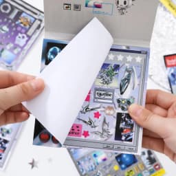 Cyberpunk Theme Die-Cut Stickers Book 30/60 Sheets for DIY Decorative Scrapbook Phone Case Collage Aesthetic Stationery Stickers