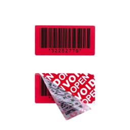 Red 100pcs Warranty Protection Sticker 1.57" x 0.79"(40mm x 20mm) Safe Seal Anti-Tamper Warranty Void open Label sticker
