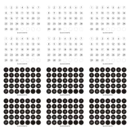 Fromthenon Round Number Sticker 365 Daily Days Stickers for 2024 Full Year Diary Journal Supplies Planner Decorative Stationery