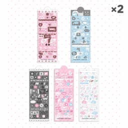 WAKAWAKA Cute Deco Stickers for Scrapbooking Keluli Moment Pink Wing Star Decorative Stickers Diy Phone Luggage Laptop