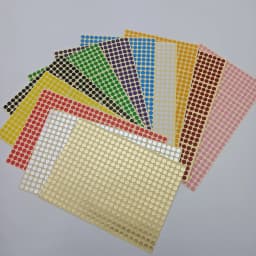 Size 6mm Dot Stickers Colorful Circular Label Stickers Marks Dots Label Blank Adhesive Stickers Red Blue White 15 Sheets/Pack