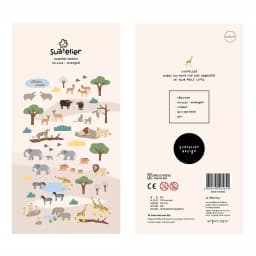 1 Pc Suatelier Series Cute Cartoon Decorative Stickers Transparent PVC Scrapbooking Stickers Korean Gift Stationery