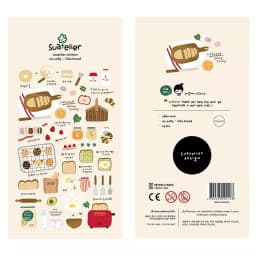 1 Pc Suatelier Series Cute Cartoon Decorative Stickers Transparent PVC Scrapbooking Stickers Korean Gift Stationery