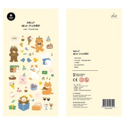 1 Pc Suatelier Series Cute Cartoon Decorative Stickers Transparent PVC Scrapbooking Stickers Korean Gift Stationery