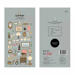1 Pc Suatelier Series Cute Cartoon Decorative Stickers Transparent PVC Scrapbooking Stickers Korean Gift Stationery