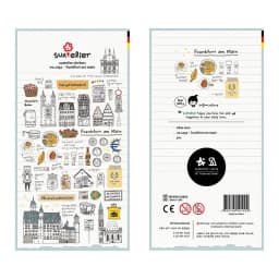 Korean Brand Suatelier Collection Daily Food Vlog Stickers DIY Scrapbooking Journey Diary Stationery Stickers Supplies