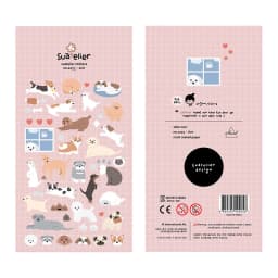 Korean Brand Suatelier Collection Daily Food Vlog Stickers DIY Scrapbooking Journey Diary Stationery Stickers Supplies