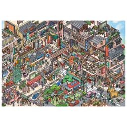 Kawaii Plus Size 3D Street View Style Miniature Scene Stickers DIY Hand Stacked Scrapbook Fun Landscape Stickers