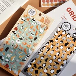 Korean Import Original NEKONI Animals Penguin Dinosaur Stickers Scrapbooking Diy Journal Stationery Sticker Decor School Supply