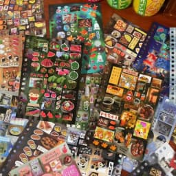 TIANZI 20/40 Pcs Retro Japanese Stationery Die Cut Stickers Book Cartoon Decorative for Handmade Scrapbooking Journal Supplies