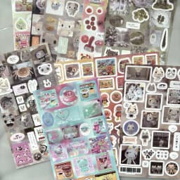 8pcs Set Korean Ins Cute Cartoon Cut Film Sticker for Phone Camera Luggage Journal Sticker Kawaii Decoration Sticker Gift