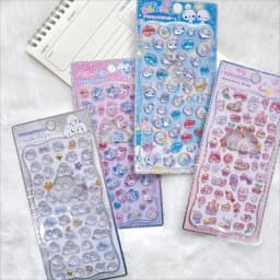 Relief animal 3D crystal stickers, DIY crafts, PVC cartoon animal stickers, decorative phone stickers
