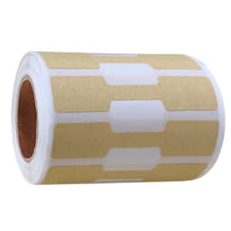 500pcs/roll Kraft Paper Price Stickers Jewelry Price Tags Self Adhesive White Blank Sticker Ring Necklace Earring Price Label