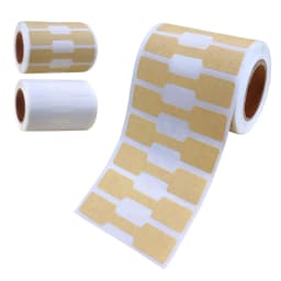 500pcs/roll Kraft Paper Price Stickers Jewelry Price Tags Self Adhesive White Blank Sticker Ring Necklace Earring Price Label