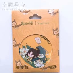 Grandmaster of Demonic Cultivation Anime Mini Mirror Mo Dao Zu Shi Cartoon Figure Portable Makeup Mirror Fans Gift