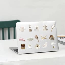 10/30/50PCS INS White PVC Sticker Aesthetic Decoration Scrapbooking Sketchbook Korean Stationery School Supplies
