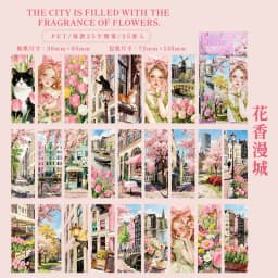 20pcs/lot Kawaii Stationery Stickers City of Splendor Diary Planner Decorative Mobile Stickers Scrapbooking DIY Craft Stickers