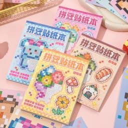Cute Cartoon Mini Bean Die Cut Stickers Book - 23/92 Sheets Handmade Dairy Stickers Decorative Scrapbooking Japanese Stationery