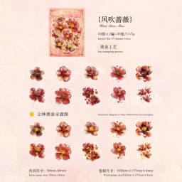 20pcs/lot Kawaii Stationery Stickers A Poem of Flowers Junk journaling stickers Planner Decorative Mobile Scrapbooking Supplies