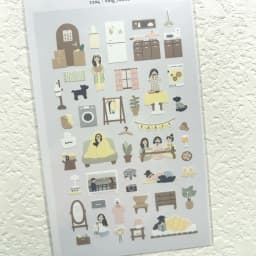 Korean Brand Suatelier My Daily Vlog at Home Stickers DIY Scrapbooking Diary Stationery Stickers School Supplies 1104