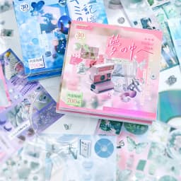 Mr Paper 30Pcs/bag Japanese Dream Core Series Sticker Book Japan and South Korea Cute Style Sticker for Students' Gifts DIY