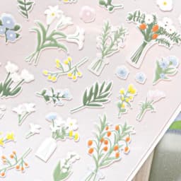 Korean Import Brand Suatelier Bouquet PVC Stickers Scrapbooking Diy Journaling Diary Stationery Sticker Aesthetic Cute Gift