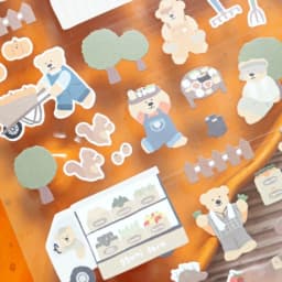 Korean Import Suatelier Kawaii Bear Home Farm Life Paper Stickers Scrapbooking Diy Journal Stationery Sticker Deco School Supply