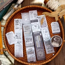 Journal GO 3x200cm Vintage Label Paper Tape Stickers Tag Decoration Scrapbooking Supplies Junk Journal Kit Crafts Making Decals