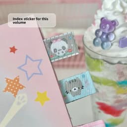 Kawaii Label Index Stickers Embroidery Lucky Tag Label Sticker Scrapbooking Sticker Hand Account Notes Decorative Sealing Decals