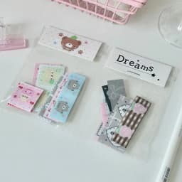 Kawaii Label Index Stickers Embroidery Lucky Tag Label Sticker Scrapbooking Sticker Hand Account Notes Decorative Sealing Decals