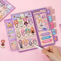 20 Pcs Cartoon Pixel Die Cut Sticker Book DIY Journal Planner Decorative Scrapbooking Stickers for Laptop Student Stationery