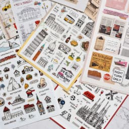 Korean Import Suatelier European Travel City Seoul Stickers Scrapbooking Diy Journal Dairy Cute Decor Stationery Sticker