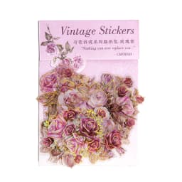 20 pcs/pack PET Plant Flowers Stickers aesthetic Stick Labels Decorative Scrapbooking material hand made Diy Supplies