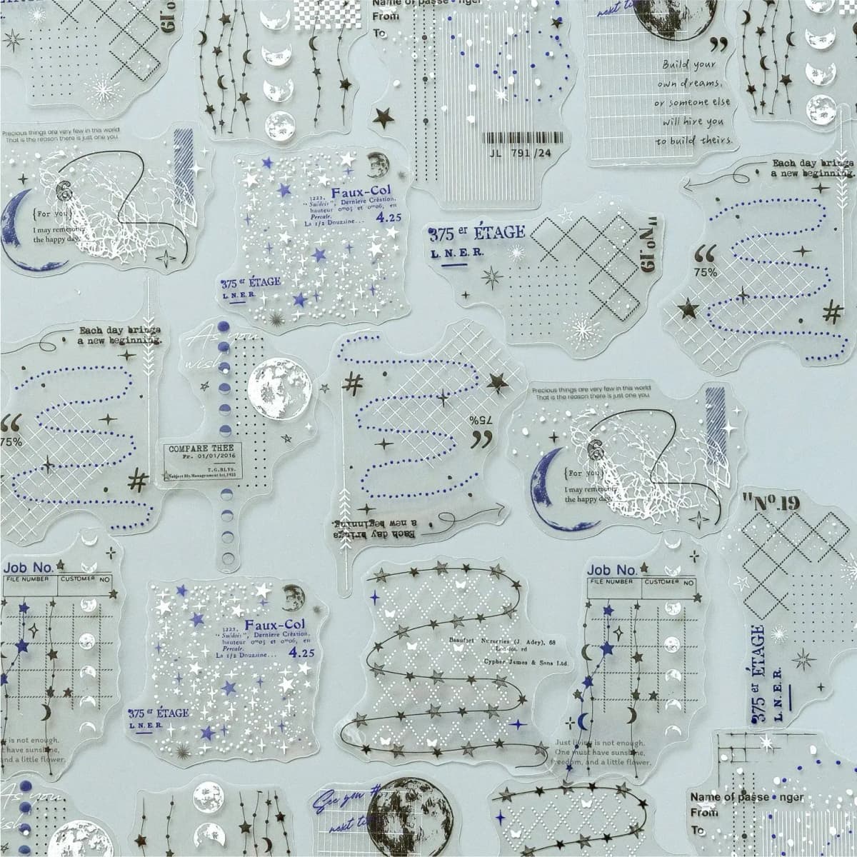 20pcs/lot kawaii Stationery Sticker Hazy traces junk journal Decorative Scrapbooking DIY Craft Sticker