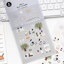Korean Import Suatelier Midnight Picnic PVC Stickers Scrapbooking Diy Journal Diary Cute School Stationery Sticker School Gift