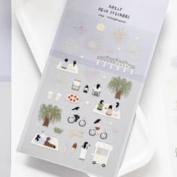 Korean Import Suatelier Midnight Picnic PVC Stickers Scrapbooking Diy Journal Diary Cute School Stationery Sticker School Gift