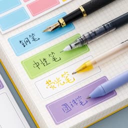 10sheets Colorful Classified Self-adhesive Label Sticker Handwritten Self-adhesive Note Small Label Mark Identification Color