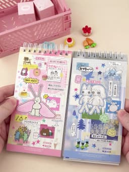 20sheets/lot Kawaii Japanese Wonderful Moments Series Die Cutting Coil Sticker Book DIY Scrapbook Stationery Decoration Kit