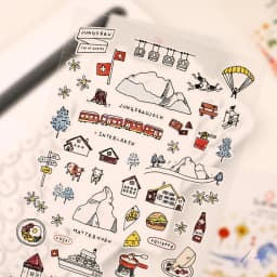 Korean Import Suatelier Walk In Swiss Sonia Decorative Washi Stickers Scrapbooking Stick Label Diary Stationery Album Stickers