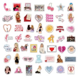 50/100PCS Sabrina Carpenter Stickers Exquisite Handbooks Material Phone Cases Laptop Suitcases Water Cups Waterproof Stickers
